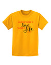 TooLoud Where There Is Love Gandhi Childrens T-Shirt-Childrens T-Shirt-TooLoud-Gold-X-Small-Davson Sales