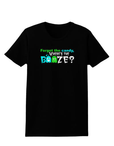 TooLoud Where's The Booze Womens Dark T-Shirt-TooLoud-Black-X-Small-Davson Sales