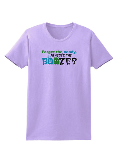 TooLoud Where's The Booze Womens T-Shirt-Womens T-Shirt-TooLoud-Lavender-X-Small-Davson Sales