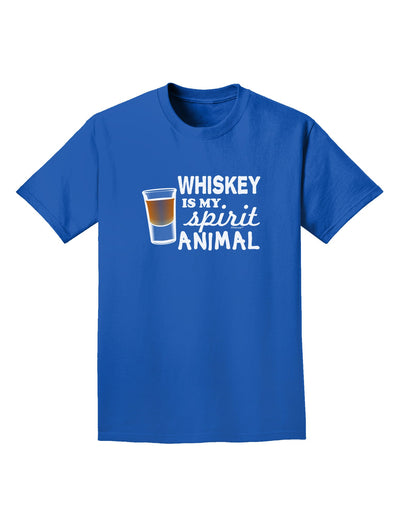 TooLoud Whiskey Is My Spirit Animal Adult Dark T-Shirt-Mens T-Shirt-TooLoud-Royal-Blue-Small-Davson Sales