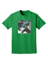 TooLoud White Wolf Face Adult Dark T-Shirt-Mens T-Shirt-TooLoud-Kelly-Green-Small-Davson Sales