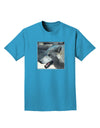 TooLoud White Wolf Face Adult Dark T-Shirt-Mens T-Shirt-TooLoud-Turquoise-Small-Davson Sales