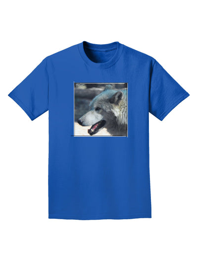 TooLoud White Wolf Face Adult Dark T-Shirt-Mens T-Shirt-TooLoud-Royal-Blue-Small-Davson Sales