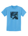 TooLoud White Wolf Face Childrens T-Shirt-Childrens T-Shirt-TooLoud-Aquatic-Blue-X-Small-Davson Sales