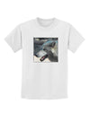 TooLoud White Wolf Face Childrens T-Shirt-Childrens T-Shirt-TooLoud-White-X-Small-Davson Sales