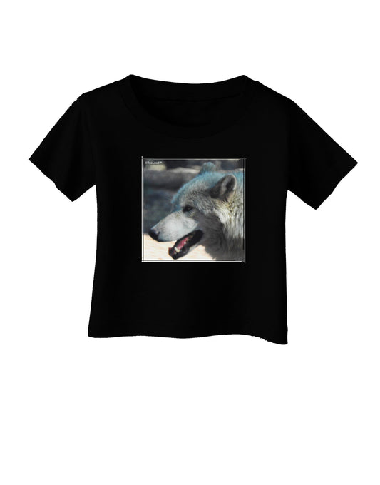TooLoud White Wolf Face Infant T-Shirt Dark-Infant T-Shirt-TooLoud-Black-06-Months-Davson Sales