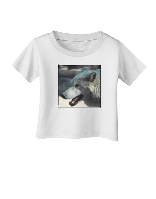 TooLoud White Wolf Face Infant T-Shirt-Infant T-Shirt-TooLoud-White-06-Months-Davson Sales
