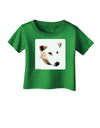 TooLoud White Wolf Head Cutout Infant T-Shirt Dark-Infant T-Shirt-TooLoud-Clover-Green-06-Months-Davson Sales