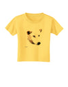 TooLoud White Wolf Head Cutout Toddler T-Shirt-Toddler T-Shirt-TooLoud-Yellow-2T-Davson Sales