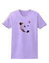 TooLoud White Wolf Head Cutout Womens T-Shirt-Womens T-Shirt-TooLoud-Lavender-X-Small-Davson Sales