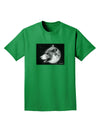 TooLoud White Wolf Moon Adult Dark T-Shirt-Mens T-Shirt-TooLoud-Kelly-Green-Small-Davson Sales