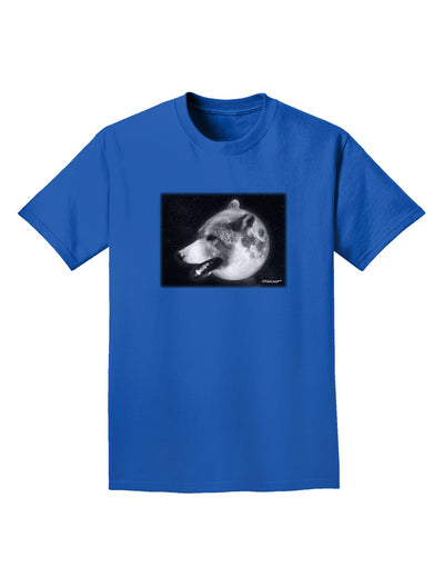 TooLoud White Wolf Moon Adult Dark T-Shirt-Mens T-Shirt-TooLoud-Royal-Blue-Small-Davson Sales