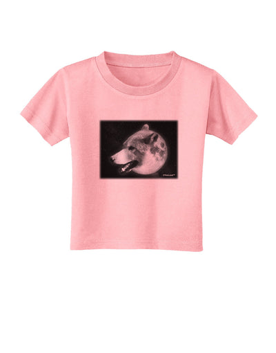 TooLoud White Wolf Moon Toddler T-Shirt-Toddler T-Shirt-TooLoud-Candy-Pink-2T-Davson Sales