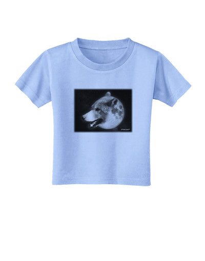 TooLoud White Wolf Moon Toddler T-Shirt-Toddler T-Shirt-TooLoud-Aquatic-Blue-2T-Davson Sales