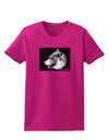 TooLoud White Wolf Moon Womens Dark T-Shirt-TooLoud-Hot-Pink-Small-Davson Sales