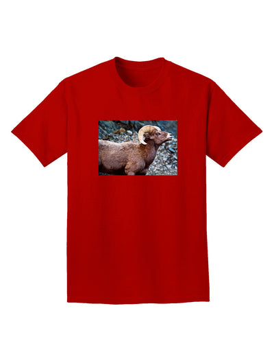 TooLoud Wide Eyed Big Horn Adult Dark T-Shirt-Mens T-Shirt-TooLoud-Red-Small-Davson Sales