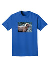 TooLoud Wide Eyed Big Horn Adult Dark T-Shirt-Mens T-Shirt-TooLoud-Royal-Blue-Small-Davson Sales