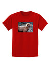 TooLoud Wide Eyed Big Horn Childrens Dark T-Shirt-Childrens T-Shirt-TooLoud-Red-X-Small-Davson Sales