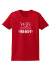 TooLoud Wife Mom Beast Womens Dark T-Shirt-Womens T-Shirt-TooLoud-Red-X-Small-Davson Sales