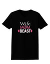 TooLoud Wife Mom Beast Womens Dark T-Shirt-Womens T-Shirt-TooLoud-Black-X-Small-Davson Sales