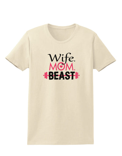 TooLoud Wife Mom Beast Womens T-Shirt-Womens T-Shirt-TooLoud-Natural-X-Small-Davson Sales