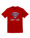 TooLoud Wifi Equals Love Adult Dark T-Shirt-Mens T-Shirt-TooLoud-Red-Small-Davson Sales