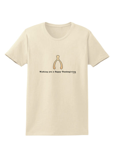 TooLoud Wishing You a Happy Thanksgiving Wishbone Womens T-Shirt-Womens T-Shirt-TooLoud-Natural-X-Small-Davson Sales