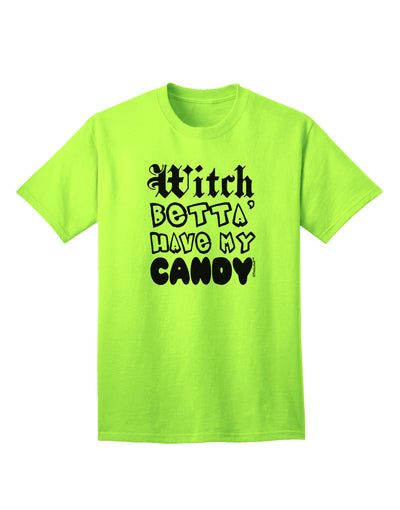 TooLoud Witch Betta Have My Candy Adult T-Shirt-Mens T-Shirt-TooLoud-Neon-Green-Small-Davson Sales