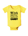 TooLoud Witch Betta Have My Candy Baby Romper Bodysuit-Baby Romper-TooLoud-Yellow-06-Months-Davson Sales