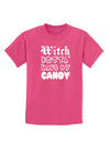 TooLoud Witch Betta Have My Candy Childrens Dark T-Shirt-Childrens T-Shirt-TooLoud-Sangria-X-Small-Davson Sales