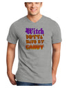 TooLoud Witch Betta Have My Candy Color Adult V-Neck T-shirt-Mens V-Neck T-Shirt-TooLoud-HeatherGray-Small-Davson Sales