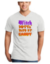 TooLoud Witch Betta Have My Candy Color Adult V-Neck T-shirt-Mens V-Neck T-Shirt-TooLoud-White-Small-Davson Sales