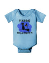 TooLoud Witch Cat Baby Romper Bodysuit-Baby Romper-TooLoud-LightBlue-06-Months-Davson Sales