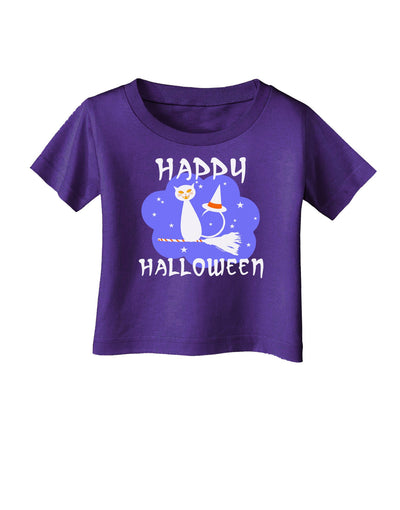 TooLoud Witch Cat Infant T-Shirt Dark-Infant T-Shirt-TooLoud-Purple-06-Months-Davson Sales