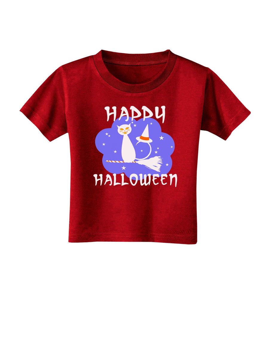 TooLoud Witch Cat Toddler T-Shirt Dark-Toddler T-Shirt-TooLoud-Black-2T-Davson Sales