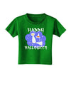 TooLoud Witch Cat Toddler T-Shirt Dark-Toddler T-Shirt-TooLoud-Clover-Green-2T-Davson Sales