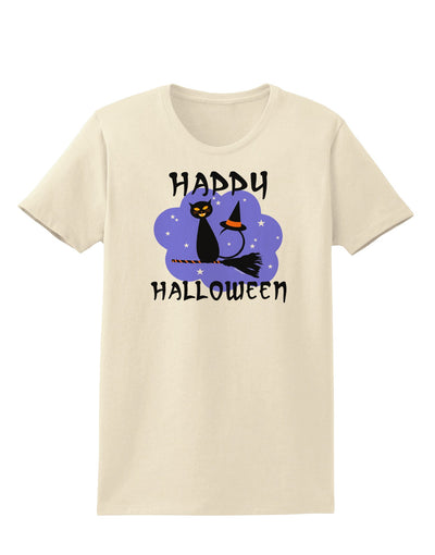 TooLoud Witch Cat Womens T-Shirt-Womens T-Shirt-TooLoud-Natural-X-Small-Davson Sales