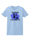 TooLoud Witch Cat Womens T-Shirt-Womens T-Shirt-TooLoud-Light-Blue-X-Small-Davson Sales