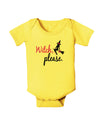 TooLoud Witch Please Baby Romper Bodysuit-Baby Romper-TooLoud-Yellow-06-Months-Davson Sales