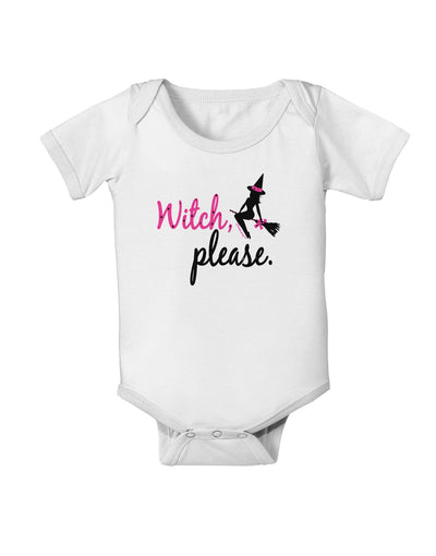 TooLoud Witch Please Baby Romper Bodysuit-Baby Romper-TooLoud-White-06-Months-Davson Sales