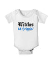 TooLoud Witches Be Trippin Blue Baby Romper Bodysuit-Baby Romper-TooLoud-White-06-Months-Davson Sales