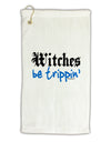 TooLoud Witches Be Trippin Blue Micro Terry Gromet Golf Towel 11&#x22;x19-Golf Towel-TooLoud-White-Davson Sales