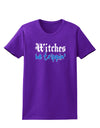 TooLoud Witches Be Trippin Blue Womens Dark T-Shirt-TooLoud-Purple-X-Small-Davson Sales