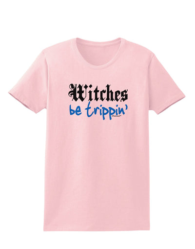 TooLoud Witches Be Trippin Blue Womens T-Shirt-Womens T-Shirt-TooLoud-PalePink-X-Small-Davson Sales