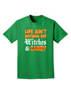 TooLoud Witches and Candy Color Adult Dark T-Shirt-Mens T-Shirt-TooLoud-Kelly-Green-Small-Davson Sales