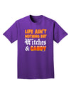 TooLoud Witches and Candy Color Adult Dark T-Shirt-Mens T-Shirt-TooLoud-Purple-Small-Davson Sales