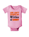 TooLoud Witches and Candy Color Baby Romper Bodysuit-Baby Romper-TooLoud-Pink-06-Months-Davson Sales