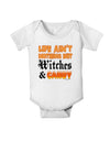 TooLoud Witches and Candy Color Baby Romper Bodysuit-Baby Romper-TooLoud-White-06-Months-Davson Sales