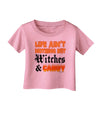 TooLoud Witches and Candy Color Infant T-Shirt-Infant T-Shirt-TooLoud-Candy-Pink-06-Months-Davson Sales