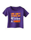 TooLoud Witches and Candy Color Infant T-Shirt Dark-Infant T-Shirt-TooLoud-Purple-06-Months-Davson Sales